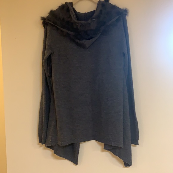 Emu Merino Wool trimmed in Angora Cardigan - Picture 4 of 5